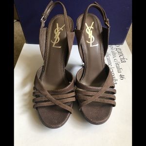 YSL platform sandals